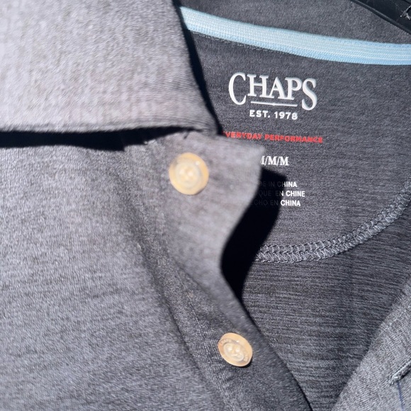 Chaps Men's Polo Shirt - Dry Fit Performance Short Sleeve Golf Polo Shirt Medium - Picture 6 of 10